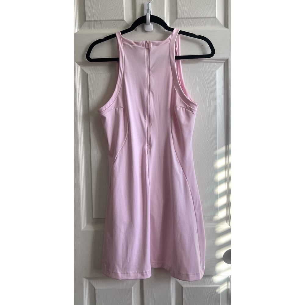 ADIDAS Women’s Powder Pink City Break Mini Dress Tennis Pickleball Golf Sz L - Picture 7 of 13